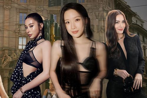 Cơn sốt Naked Dress 'đổ bộ' không gian Milan Fashion Week 2024