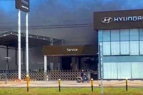 Cháy ở đại lý ô tô Huyndai Bình Thuận