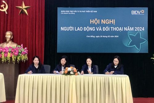 BIDV Cao Bằng hội nghị người lao động và đối thoại năm 2024