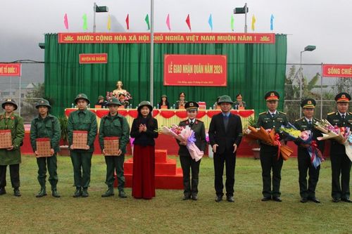 Bảo Lâm, Bảo Lạc, Hà Quảng tổ chức Lễ giao nhận quân năm 2024