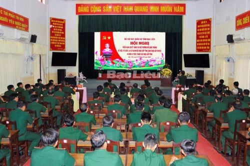 Công bố quyết định tổ chức, nhân sự Bộ Chỉ huy, Ban Chỉ huy Quân sự