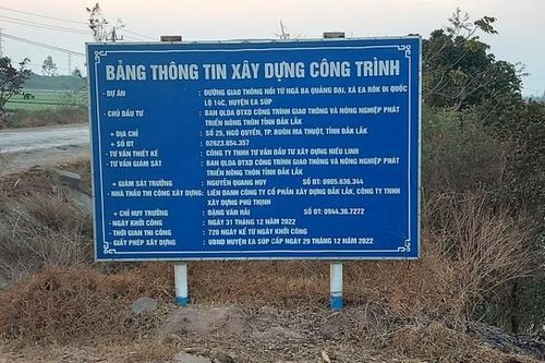 Cận cảnh gói thầu xây lắp hơn 83 tỷ đồng ở huyện Ea Súp