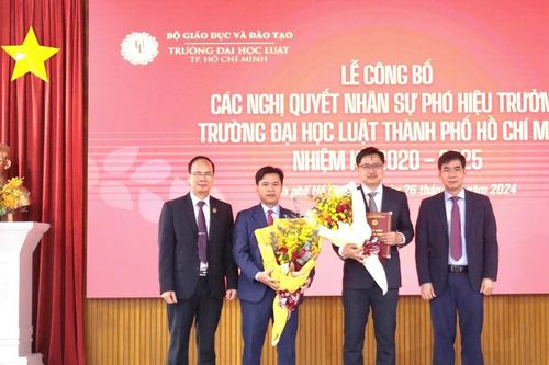 Trường Đại học Luật thành phố Hồ Chí Minh có hai Phó Hiệu trưởng