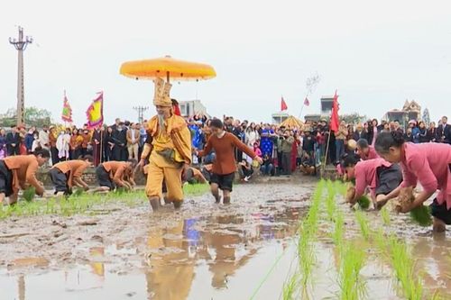 Độc đáo lễ hội 'Vua Hùng dạy dân cấy lúa' ở Phú Thọ