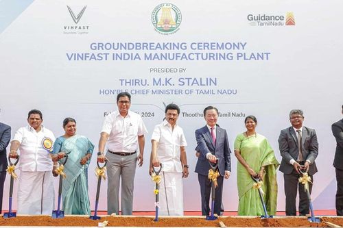 VinFast động thổ nhà máy xe điện ở Ấn Độ