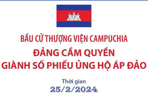 Bầu cử Thượng viện Campuchia: Đảng cầm quyền giành số phiếu ủng hộ áp đảo