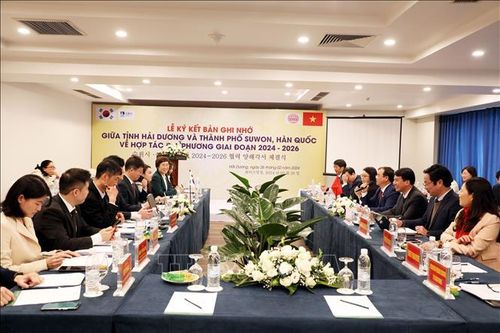 Hải Dương thúc đẩy hợp tác về giáo dục và đào tạo, thương mại với TP Suwon, Hàn Quốc