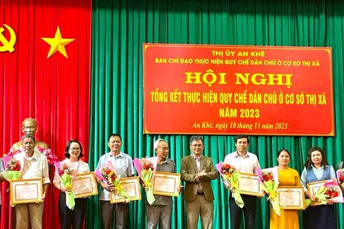 An Khê chú trọng thực hiện quy chế dân chủ ở cơ sở
