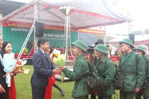 Huyện Đan Phượng: Tạo mọi điều kiện để công dân yên tâm nhập ngũ hoàn thành tốt nghĩa vụ