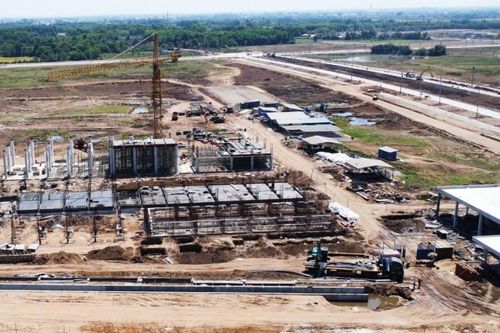 Xây dựng công trình 'khủng' không có giấy phép trong khu công nghiệp CNC Long Thành