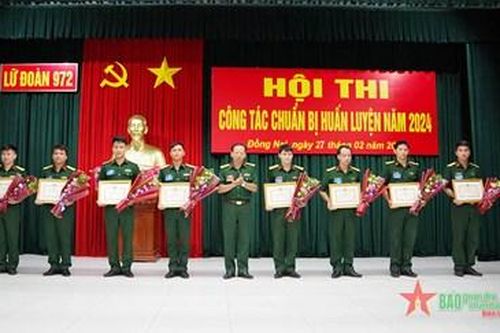 Lữ đoàn 972 thi công tác chuẩn bị huấn luyện