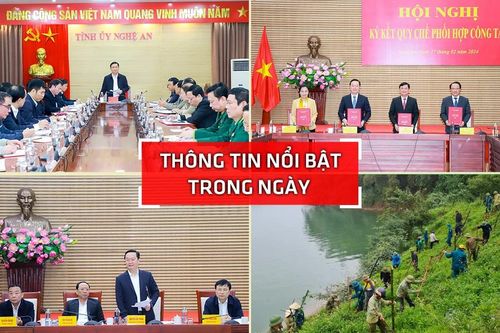 Nghệ An: Thông tin nổi bật ngày 27/2