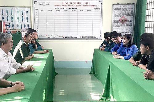 Thanh niên Châu Phú lên đường nhập ngũ