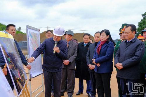 Lãnh đạo tỉnh Thái Nguyên kiểm tra tiến độ các dự án trọng điểm