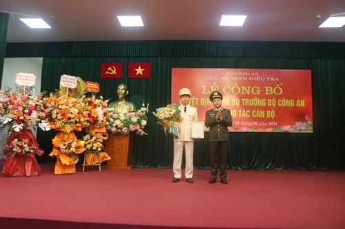 Điều động Phó Giám đốc Công an tỉnh Lai Châu giữ chức vụ Phó Cục trưởng Cục An ninh điều tra