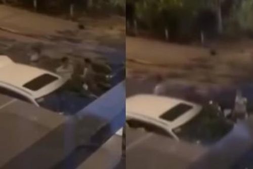 Làm rõ clip nhóm người đi ôtô, to tiếng trước nhà hoa khôi Nam Em