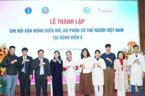 Thành lập Chi hội vận động hiến mô, bộ phận cơ thể người Việt Nam tại Bệnh viện E