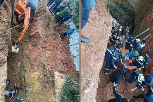 Hà Nội: 2 người đàn ông bị đất vùi lấp khi đang đào giếng