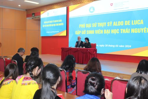 Thúc đẩy hợp tác giữa Đại học Thái Nguyên và Đại sứ quán Thụy sĩ tại Việt Nam