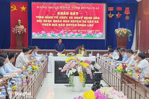 Khảo sát tình hình tổ chức và hoạt động của HĐND huyện và cấp xã tại Xuân Lộc