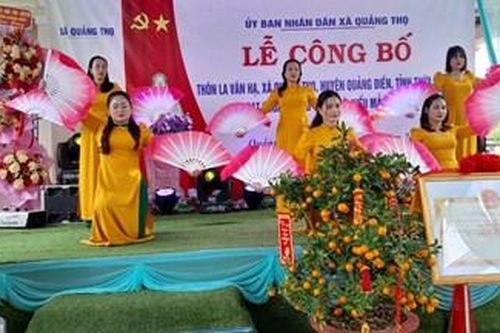 La Vân Hạ đạt chuẩn thôn nông thôn mới kiểu mẫu đầu tiên ở Quảng Điền