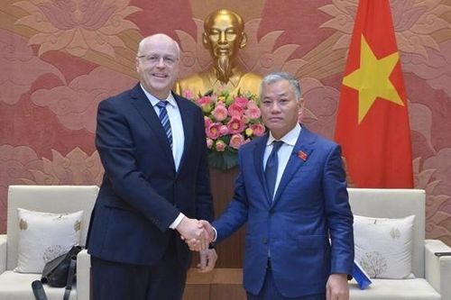 Phó Chủ nhiệm Ủy ban Đối ngoại Đôn Tuấn Phong tiếp Đại sứ Phần Lan
