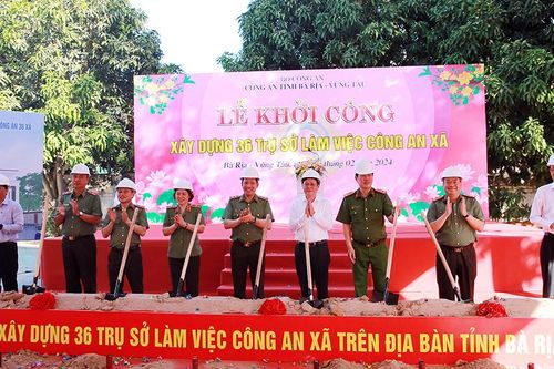 Sớm hoàn thiện, phát huy hiệu quả 36 trụ sở làm việc Công an xã ở tỉnh Bà Rịa-Vũng Tàu
