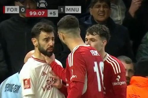 CĐV MU giận dữ khi Bruno bị bóp cổ