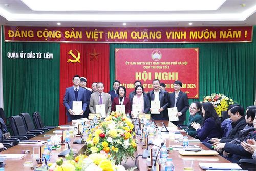 Cụm thi đua số 2, MTTQ TP Hà Nội ký giao ước thi đua năm 2024