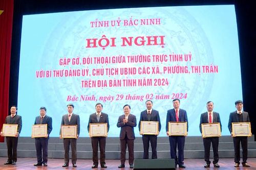 Thường trực Tỉnh ủy Bắc Ninh đối thoại với người đứng đầu cấp ủy, chính quyền cấp xã