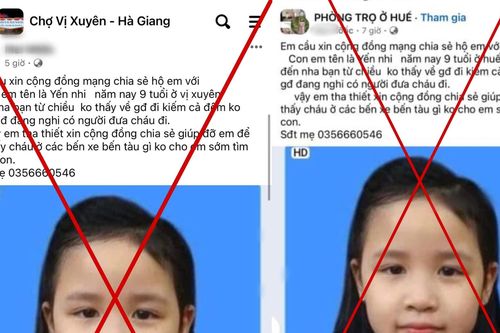 Cảnh báo hiện tượng đăng thông tin 'trẻ bị lạc' để câu like, bán hàng