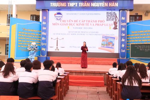 Hải Phòng: Phương pháp mới dạy học môn Giáo dục kinh tế và pháp luật lớp 11