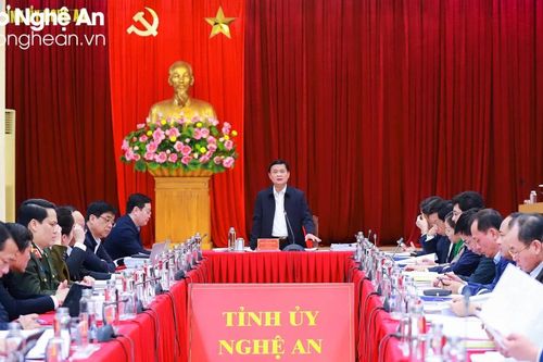 Ban Thường vụ Tỉnh ủy Nghệ An họp thường kỳ tháng 2/2024