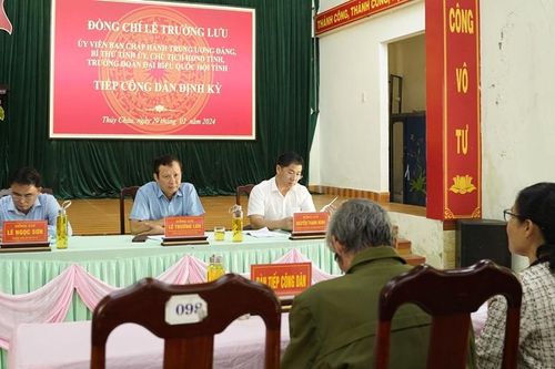 Bí thư Tỉnh ủy Lê Trường Lưu tiếp công dân định kỳ tại Thủy Châu