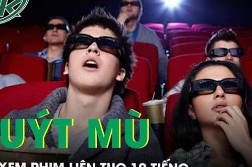 Đến rạp xem phim liên tục suốt 10 tiếng, cô gái suýt mù mắt