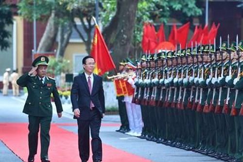 Chủ tịch nước Võ Văn Thưởng dự Lễ kỷ niệm 65 năm Ngày truyền thống Bộ đội Biên phòng