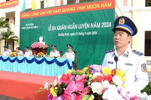 Trung tướng Bùi Quốc Oai dự chỉ đạo Lễ ra quân huấn luyện tại Vùng Cảnh sát biển 2