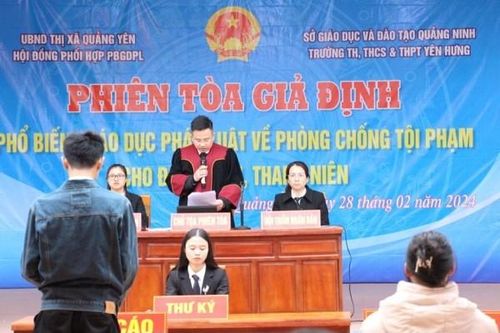 Quảng Ninh: Giáo viên, phụ huynh, học sinh hưởng ứng nhiệt tình từ các phiên tòa giả định trong trường học