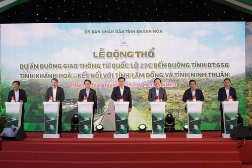 Chủ tịch Quốc hội dự lễ động thổ dự án đường giao thông kết nối Khánh Hòa - Lâm Đồng - Ninh Thuận