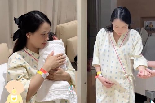 Sam tung Vlog ghi lại hành trình 'vượt cạn' sinh hai nhóc tỳ đầu lòng