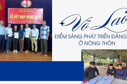 Võ Lao - điểm sáng phát triển đảng viên ở nông thôn