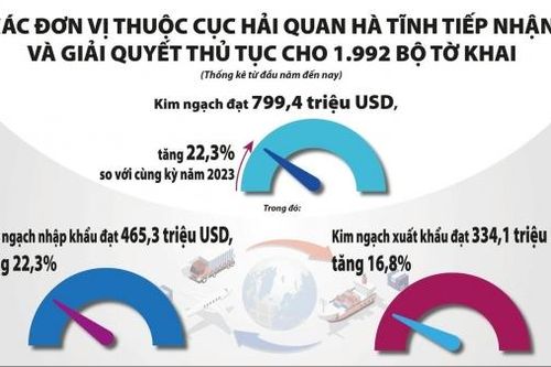 Hà Tĩnh: Thu ngân sách từ xuất nhập khẩu tăng mạnh