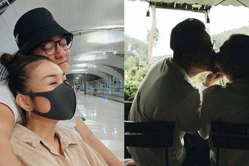 Không kém cạnh bạn thân Hồ Ngọc Hà, siêu mẫu Thanh Hằng và chồng điển trai khoe tình yêu ngọt lịm