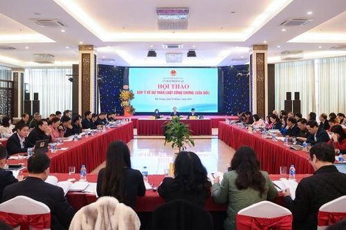 Thứ trưởng Bộ Tư pháp Mai Lương Khôi tham dự Hội thảo góp ý về dự án Luật Công chứng (sửa đổi)