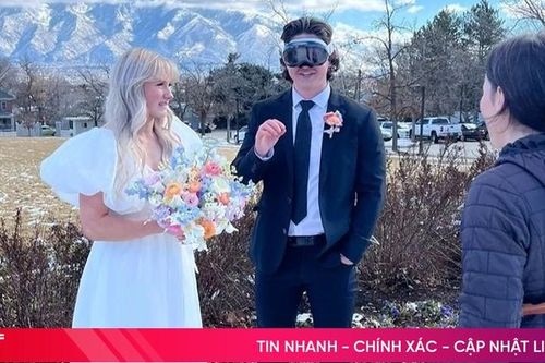Cô dâu bực mình vì chú rể đeo Vision Pro trong lễ cưới