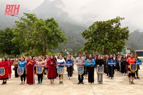Quan Hóa: Sôi nổi giải thể thao nữ đoàn viên, công nhân, viên chức, lao động