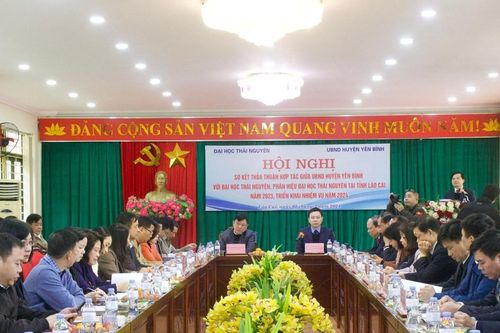 Sơ kết thỏa thuận hợp tác giữa UBND huyện Yên Bình (Yên Bái) với Đại học Thái Nguyên, Phân hiệu Đại học Thái Nguyên tại tỉnh Lào Cai
