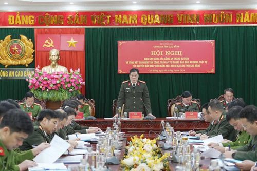 Công an tỉnh giao ban công tác công an tháng 2