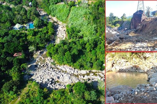 Lén lút san ủi, chặn dòng suối trái phép để làm du lịch sinh thái ở Đà Nẵng