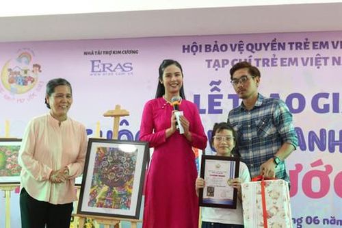 Hoa hậu Ngọc Hân làm giám khảo Cuộc thi vẽ tranh 'Ngôi nhà mơ ước' năm 2024